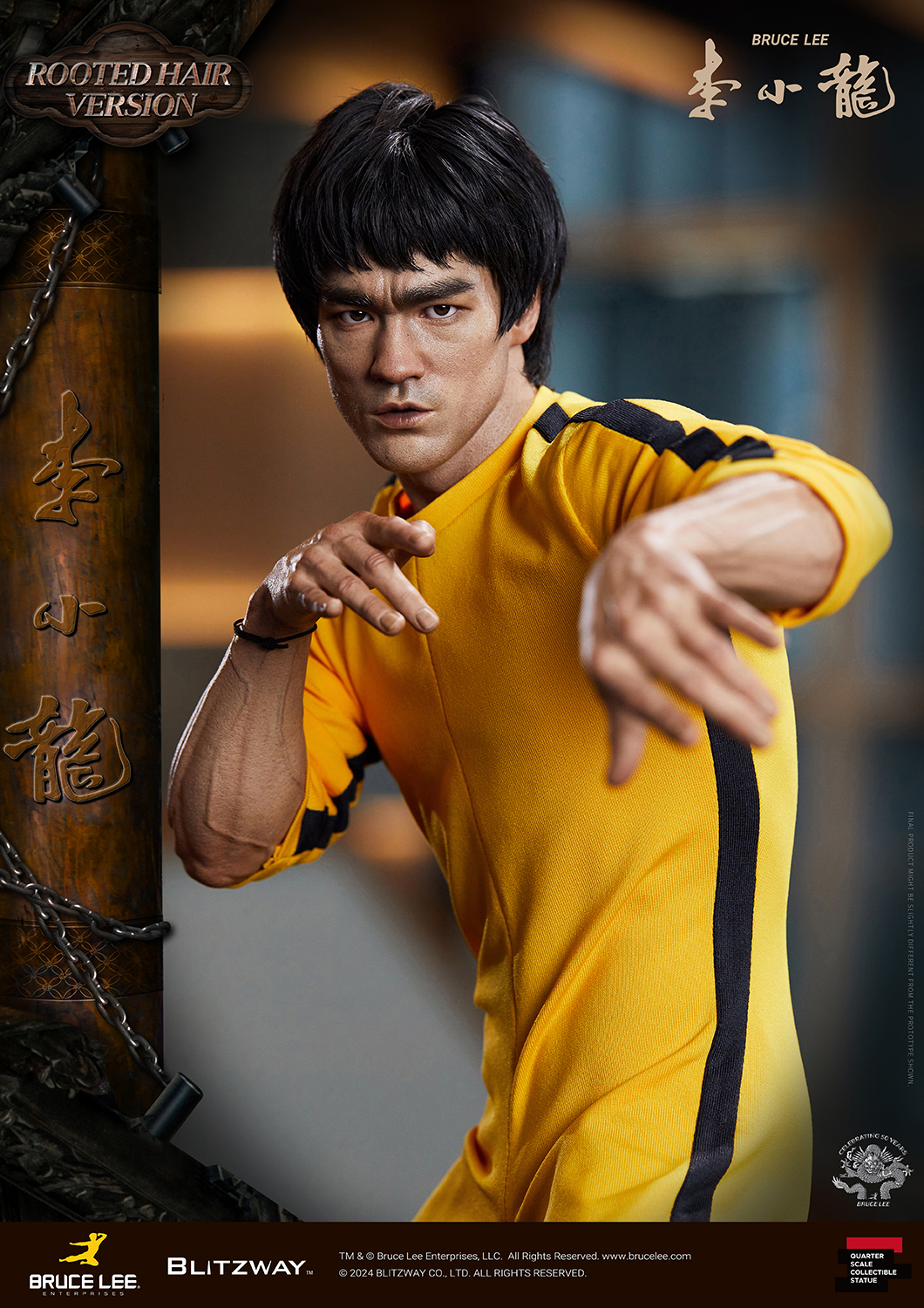 [สั่งจอง] Blitzway BW-SS-22401 1/4 : Bruce Lee Tribute 50th Anniversary Grafted Hair Version