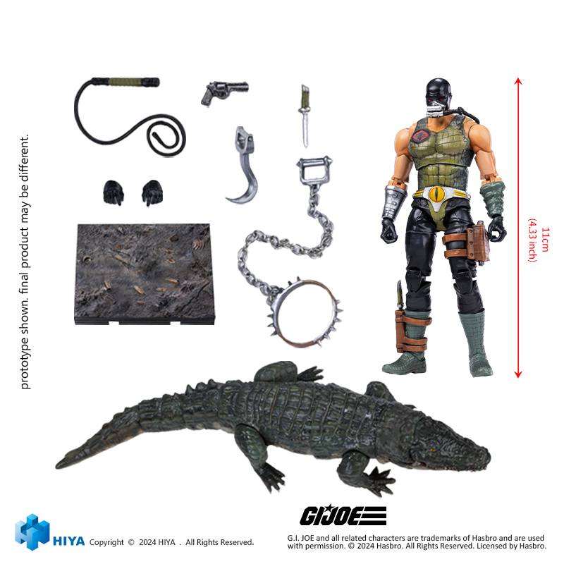 [สั่งจอง] Hiya Toys EMG0359 1/18 : Exquisite Mini Series - G.I.Joe Croc Master&Fiona