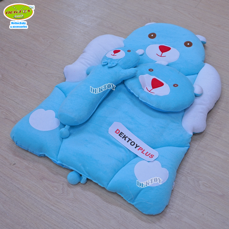 ชุดที่นอนเด็กขนหนูหน้าหมี