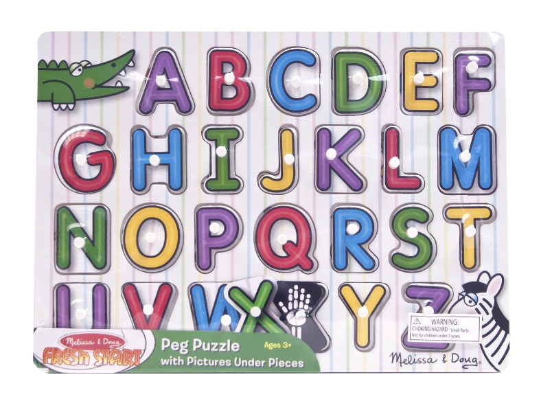 พัซเซิล A-Z ส่งเสริมพัฒนาการทางความคิด มือกับสมอง See-inside Peg Puzzles - Alphabetรุ่น 3272 Melissa&Doug, ของเล่นเสริมพัฒนาการ,ของเล่น