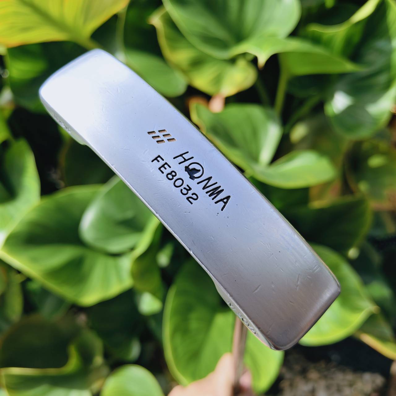 PUTTER HIRO HONMA FE-8032 หน้าทองคำ 24K BP ก้าน TWIN KICK DORIC Titanium 4 ดาว