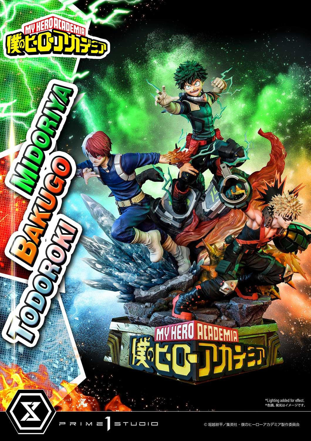 [สั่งจอง]Prime 1 Studio UPMMHA-01: My Hero Academia - Midoriya, Bakugo & Todoroki