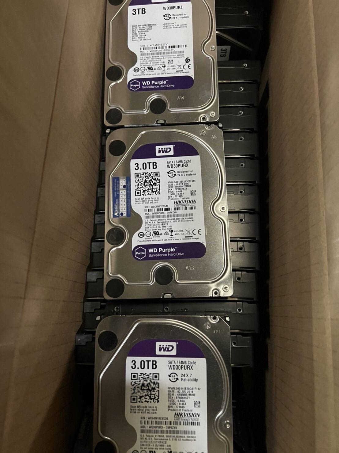 Harddisk WD Purple 3TB 64MB.,WD30PURZ