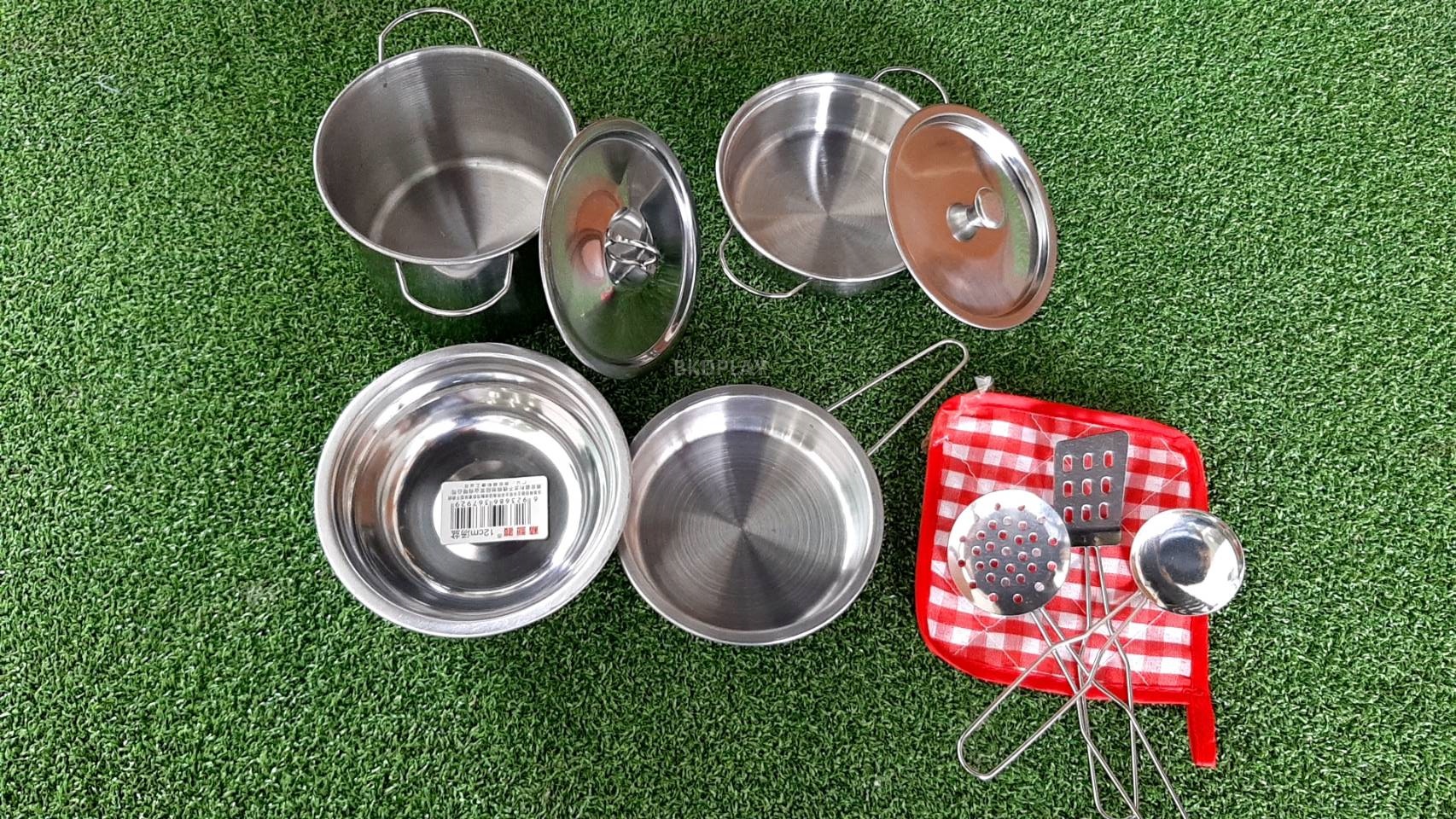 เครื่องครัวอลูมิเนียม ของเล่นเสริมพัฒนาการ ,ของเล่นเสริมทักษะ,ของเล่นเด็ก, สื่อการสอนอนุบาล