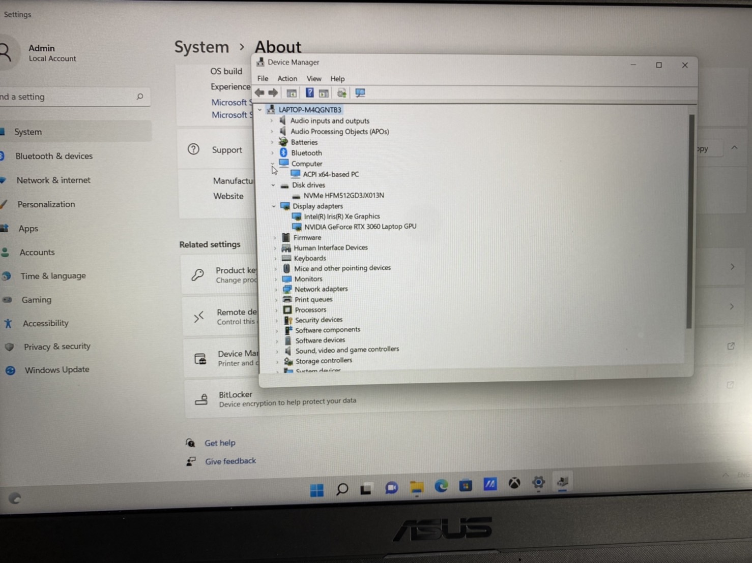 ASUS TUF DASH F15 FX516PM-HN086T