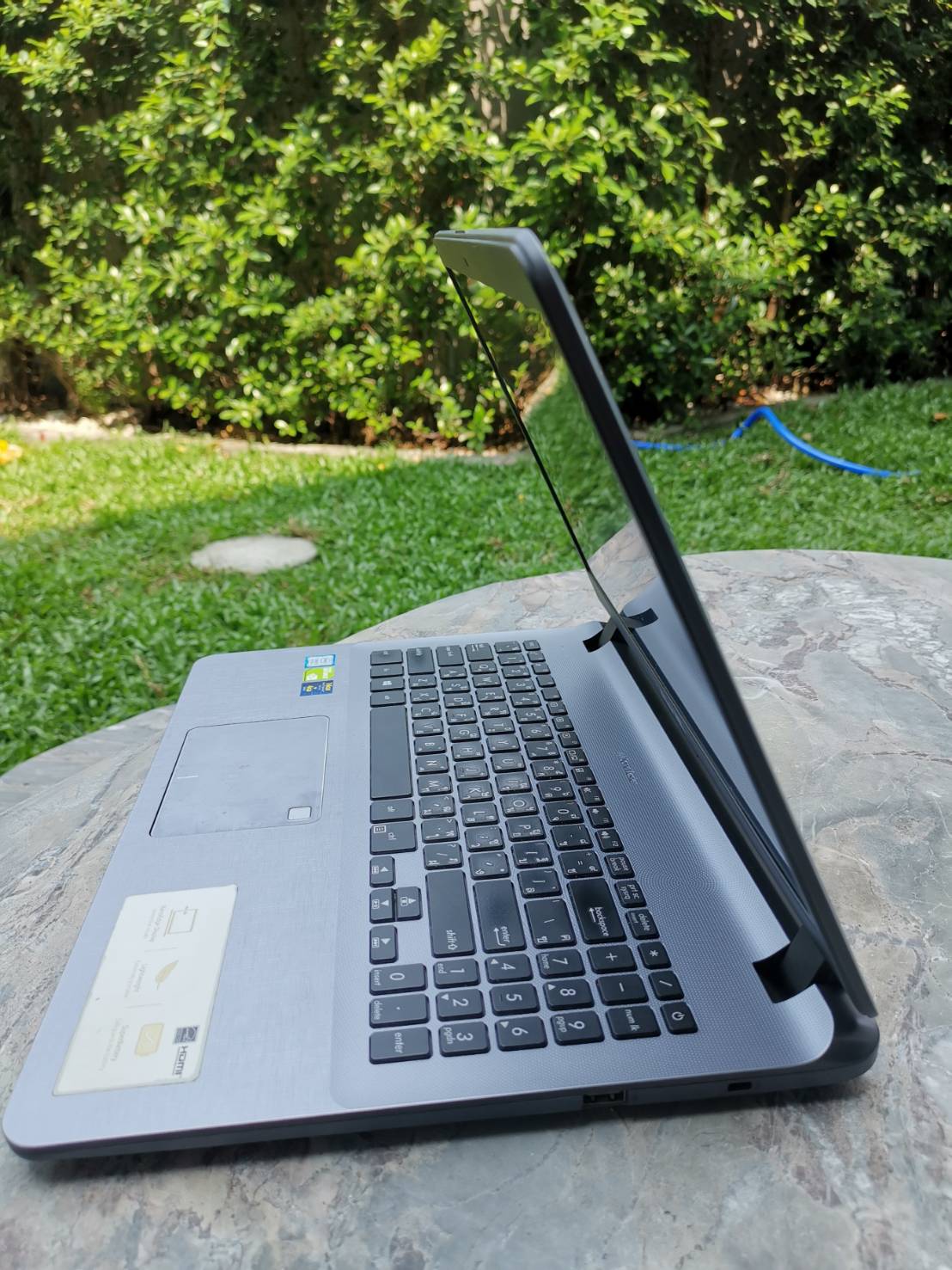 โน้ตบุ๊ค Notebook Asus X507U(i5-8250U/4GB/SSD120GB/MX130 2GB)+Adapter+กระเป๋า แบตเสื่อม