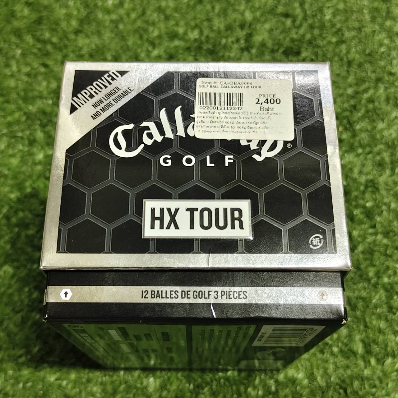 ลูกกอล์ฟ Callaway HX TOUR เป็นลูกกอล์ฟทัวร์แบบ 3-Piece (สามชิ้น) ที่ใช้เทคโนโลยี Solid Core (แกนตัน)