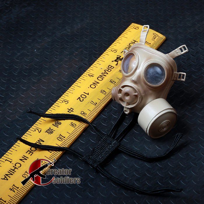 [สั่งจอง] หน้ากากกันแก๊สพิษ 1/6 สีเขียว / สีทราย