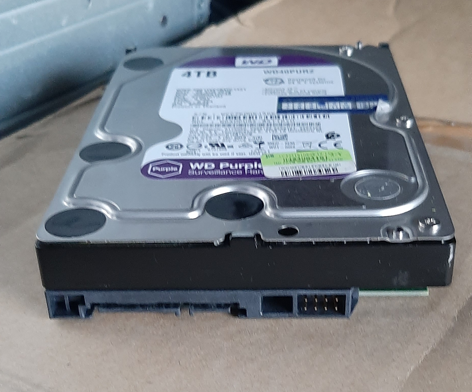 HDD ของมือสอง ประกันร้าน 1 เดือน WD Purple 4TB SATA 3.5 6Gbps 7200RPM"