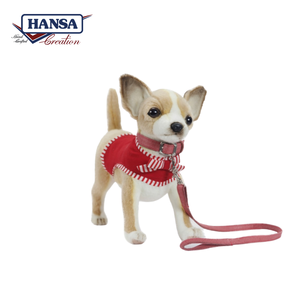 6383 Chihuahua 27cm.L with Red Dress