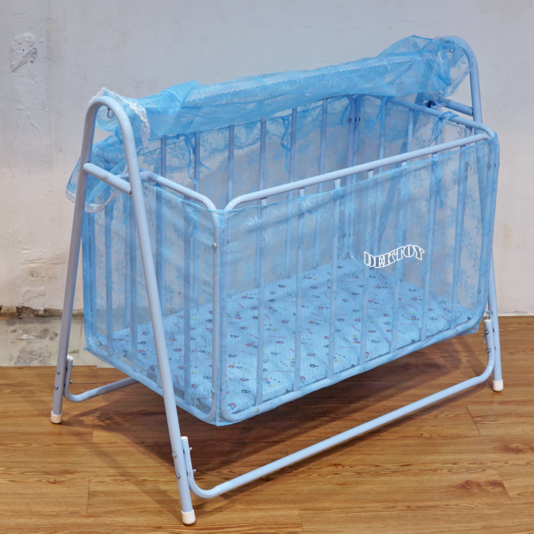 เปลเด็ก เปลลูกกรง NF B101สีชมพู