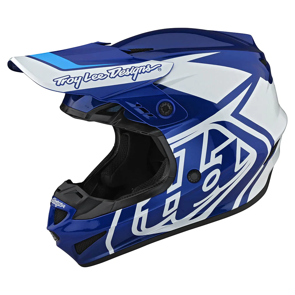 หมวกกันน็อค Troy Lee Designs GP Overload Helmet - Blue / White