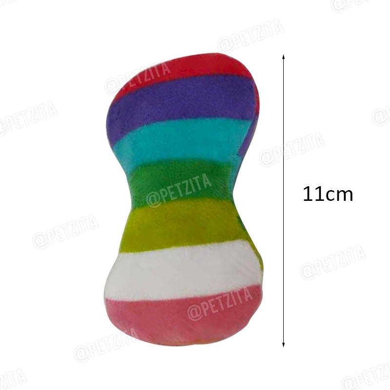 🇹🇭 พร้อมส่ง 🇹🇭🌈🌈 กระดูกสีรุ้ง 🌈🌈 Colorful-Bone 🌈🍖🍗 ตุ๊กตาของเล่นสัตว์เลี้ยง 🐶 (บีบมีเสียงปี๊บๆ ด้วยนร้า )