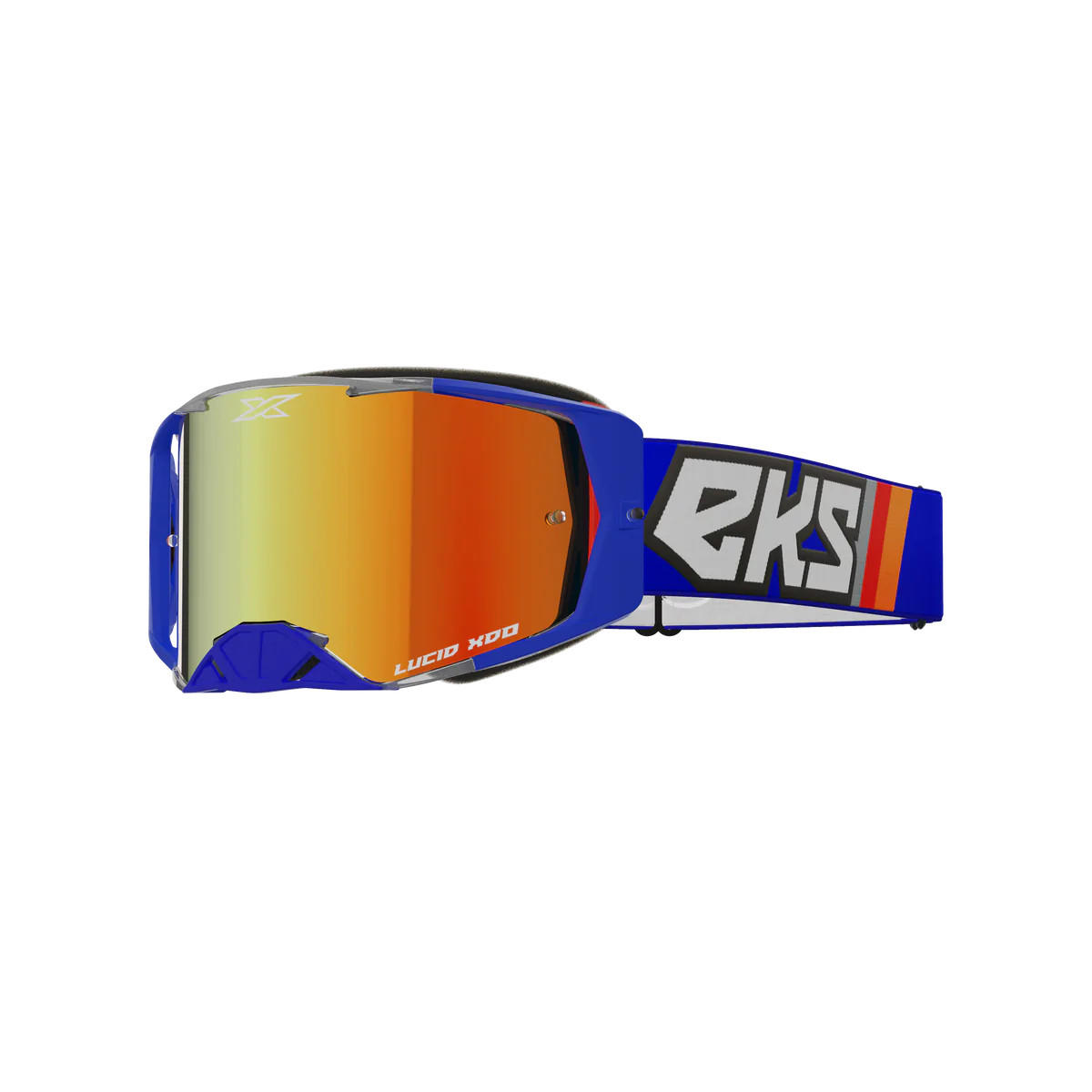 แว่น EKS Brand Lucid Goggle True Blue - Red Mirror Lens