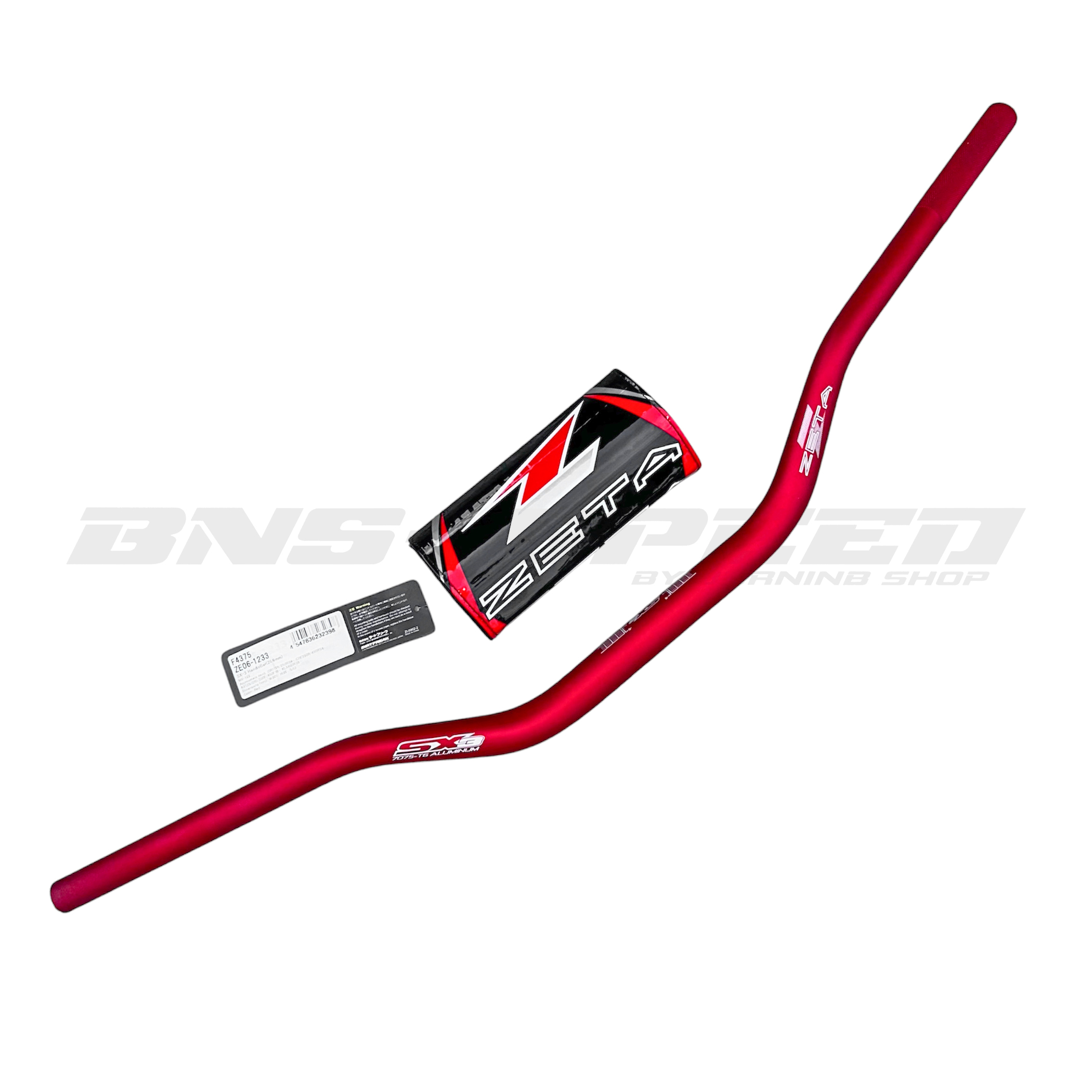แฮนด์ ZETA SX-3 Bar MX-123 Red - CR125R/250R 04-, CRF250R/450R 04- KX125/250/250F/450F 06-