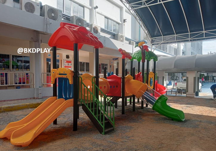 เครื่องเล่นสนามกลางแจ้ง ชุดสวนดอกไม้, เครื่องเล่นสนามปฐมวัย,ครุภัณฑ์สนามเด็กเล่น, สพฐ,โครงการโรงเรียนประชารัฐ playground,สไลเดอร์,ของเล่นเสริมพัฒนาการ,เครื่องเล่นสนาม, สนามเด็กเล่น