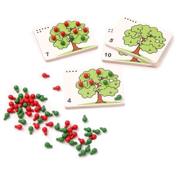 ชุดการเรียนรู้การนับผลแอปเปิล,ของเล่นเสริมพัฒนาการ ,ของเล่นเสริมทักษะ,ของเล่นเด็ก, สื่อการสอนอนุบาล