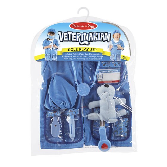 ชุดแฟนซีคุณหมอสัตวแพทย์ ฟรีไซส์ 3-6 ขวบ สูง 100-135 cm Melissa & Doug Veterinarian Role Play Costume รุ่น4850 ของเล่นเสริมพัฒนาการเด็ก