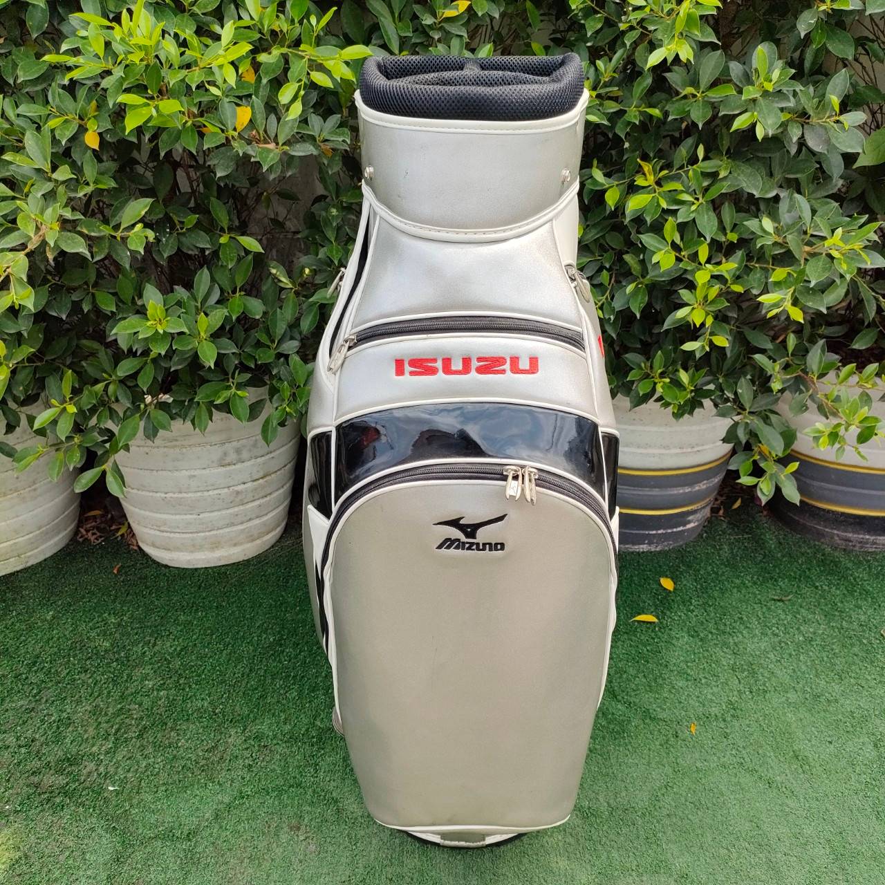 ถุงกอล์ฟ MIZUNO ISUZU มือสอง ถุง MIZUNO TOUR ใบใหญ่ สวยมากๆ 9 นิ้ว หนังแก้ว
