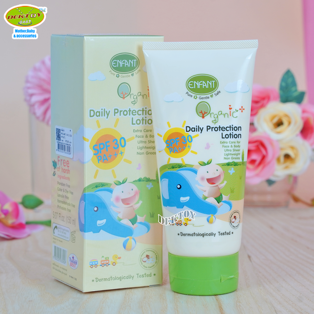 Enfant อองฟองต์ โลชั่นกันแดดเด็ก6เดือนขึ้นไป SPF30 ออแกนิค พลัส เดลี่ โปรเทคชั่น โลชั่น 150 ml.