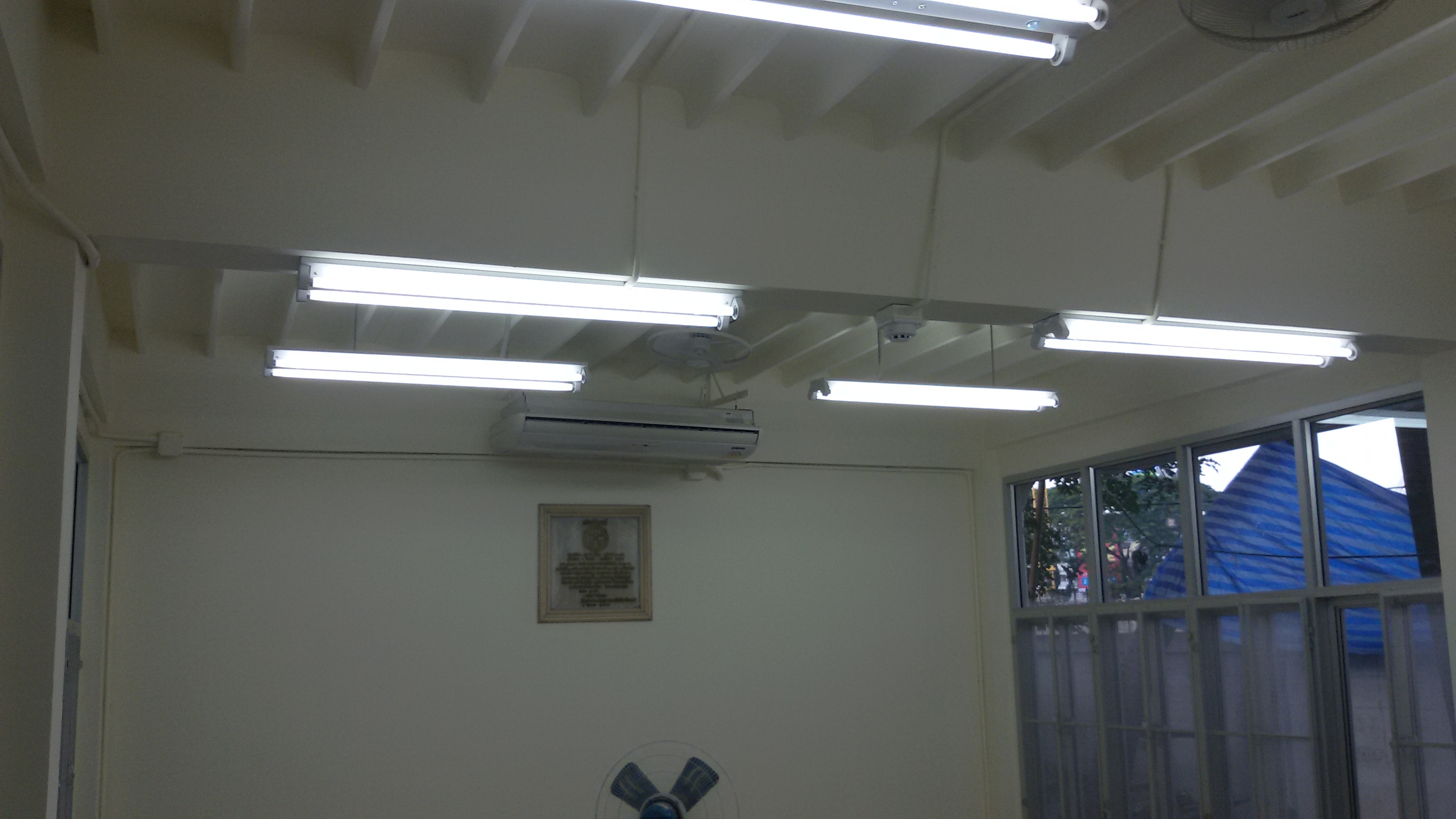 งานติดตั้ง เดินไฟ ทั้งระบบ มศว.