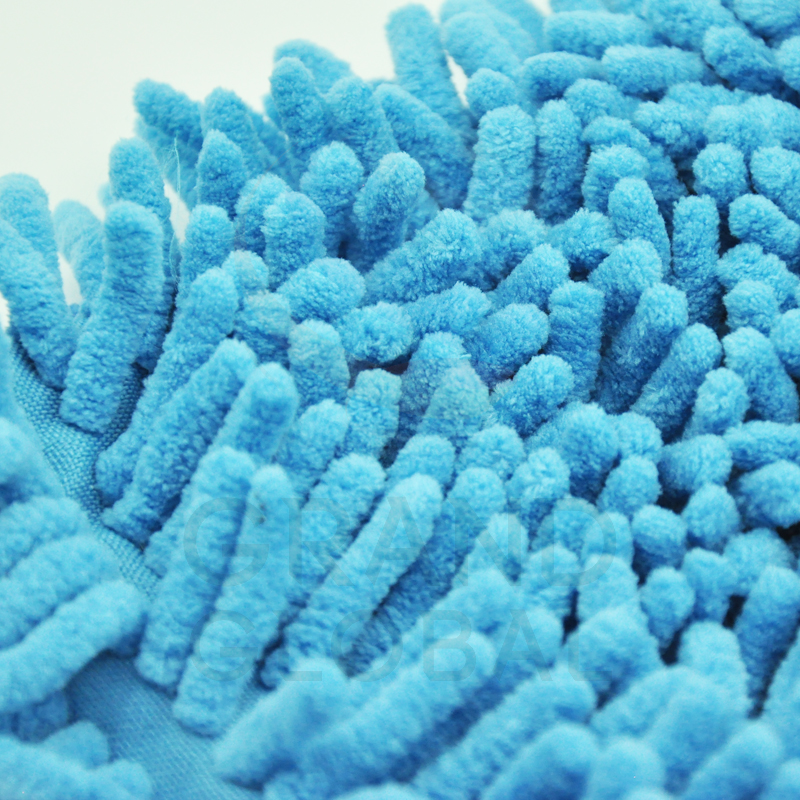 CAR BEST | ถุงมือล้างรถ ถุงมือ เช็ดรถ ผ้า นาโน ไมโครไฟเบอร์ ตัวหนอน ปัดฝุ่น หนานุ่ม ซึม ซับน้ำ ได้ดี สีน้ำตาล