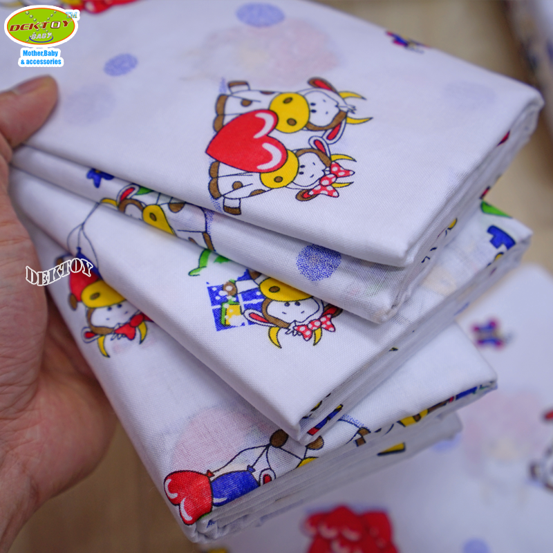 Babyplay เบบี้เพลย์ ผ้าอ้อมสาลู 2 ชั้นเกรดA ลายวัว 12 ผืน