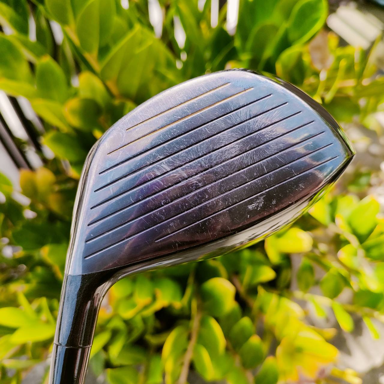 Driver SNAKE EYE องศา 10.5 ก้าน GRAPHITE DESIGND FLEX R หัววัสดุ FORGED TITANIUM 2 ชิ้น เป็นหัว CUSTOM ที่ทำออกมาแบบเจ๋งๆ ไม้กอล์ฟพรีเมี่ยมมือสอง ของแท้ By NakaraLuxurious