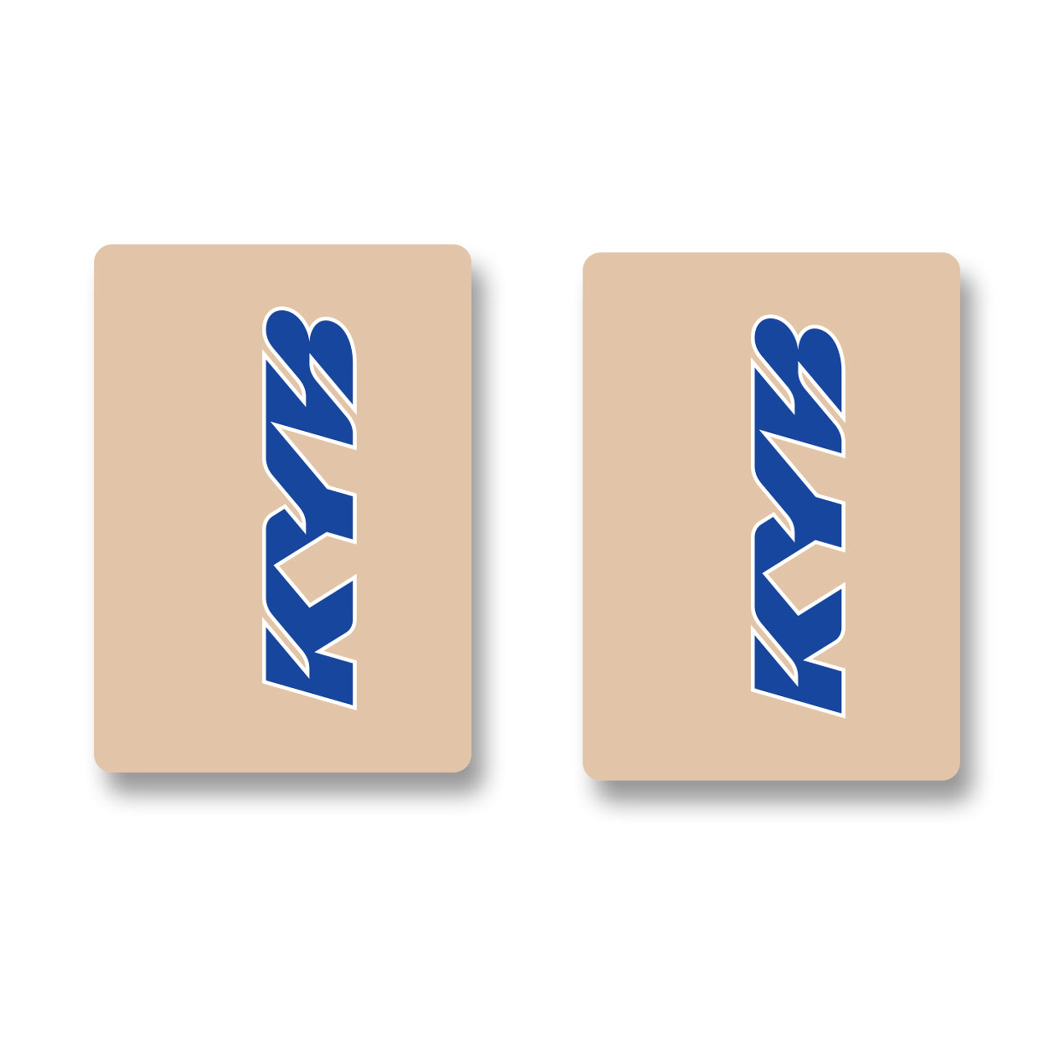 สติ๊กเกอร์โช้ค Dcor Visuals KYB Blue Fork Tube Decals