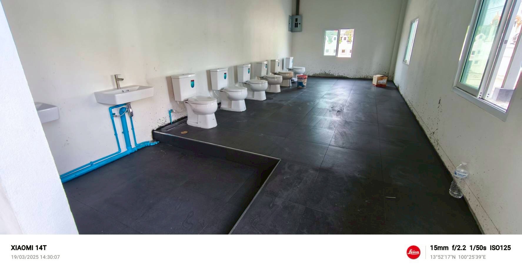 งานสร้างห้องน้ำ วัดบางแพรก จ.นนทบุรี