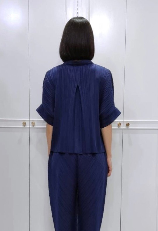 2MUAY รุ่น GJO3697 เสื้อผู้หญิง เสื้อพลีทคุณภาพ 12 สี FREE SIZE EVERYDAY COLLAR BUTTON FRONT PLEATED TOP