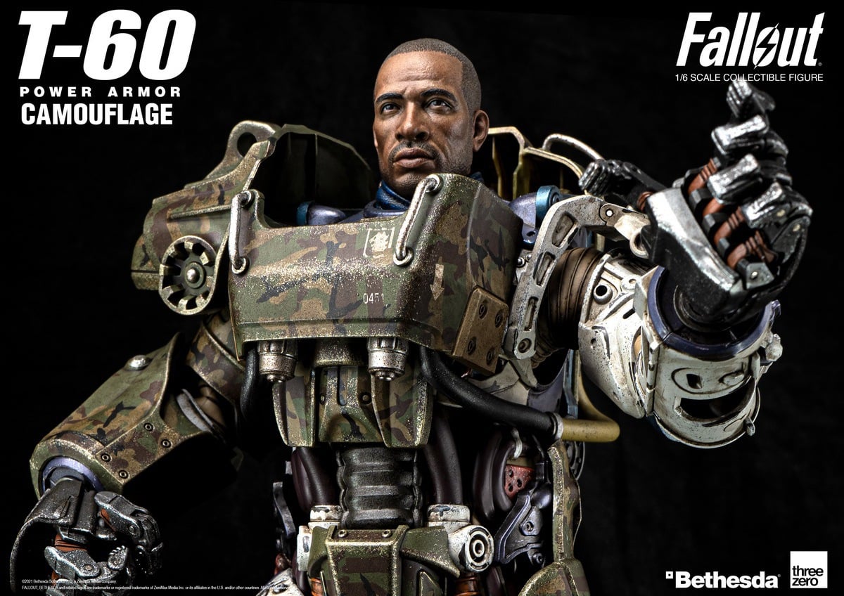 [สั่งจอง]ThreeZero 3Z0178 1/6 : Fallout - T‐60 Camouflage Power Armor