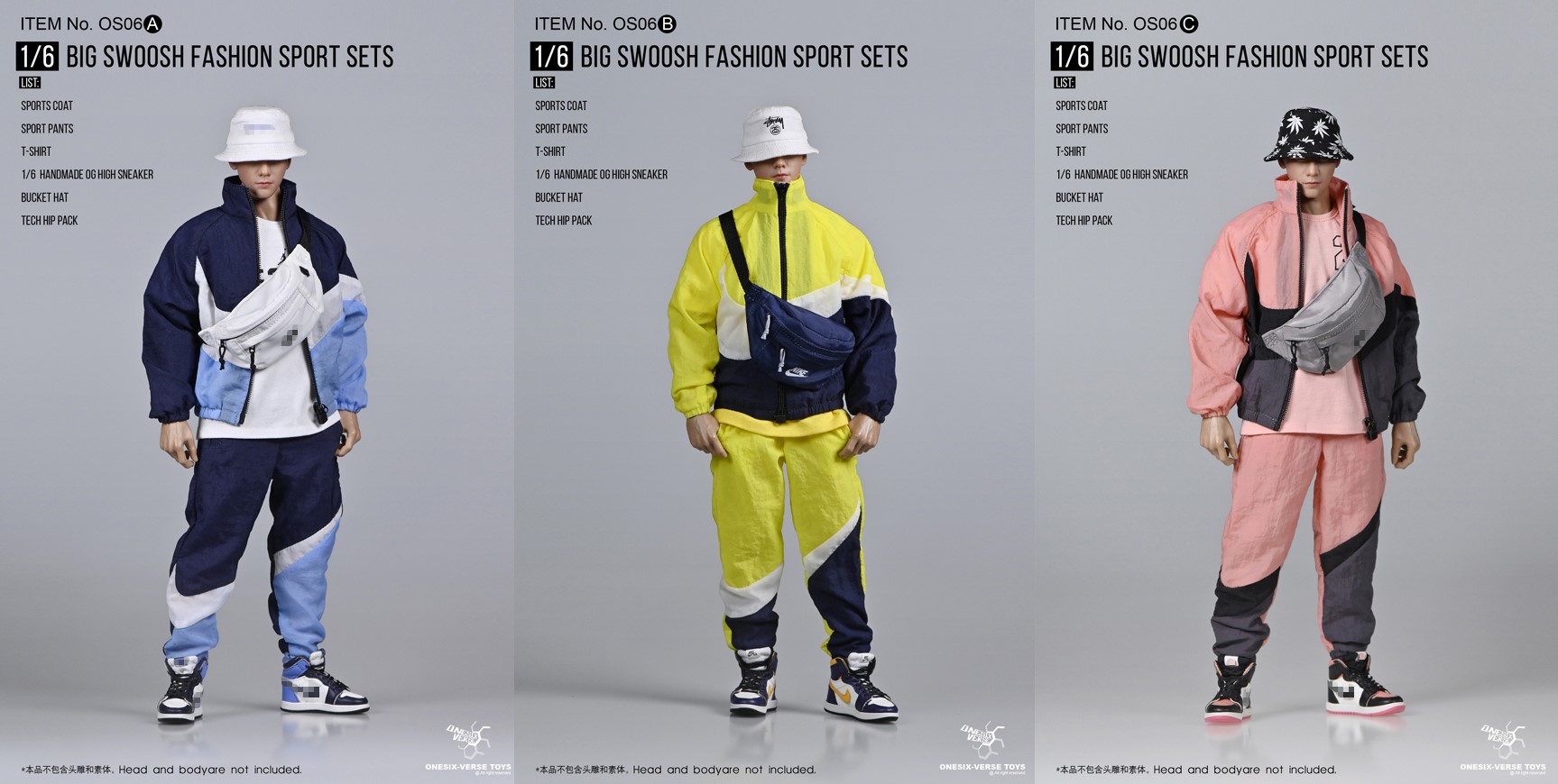 [สั่งจอง]Onesix Verse OS06 1/6 : Big Swoosh Fashion Sport sets