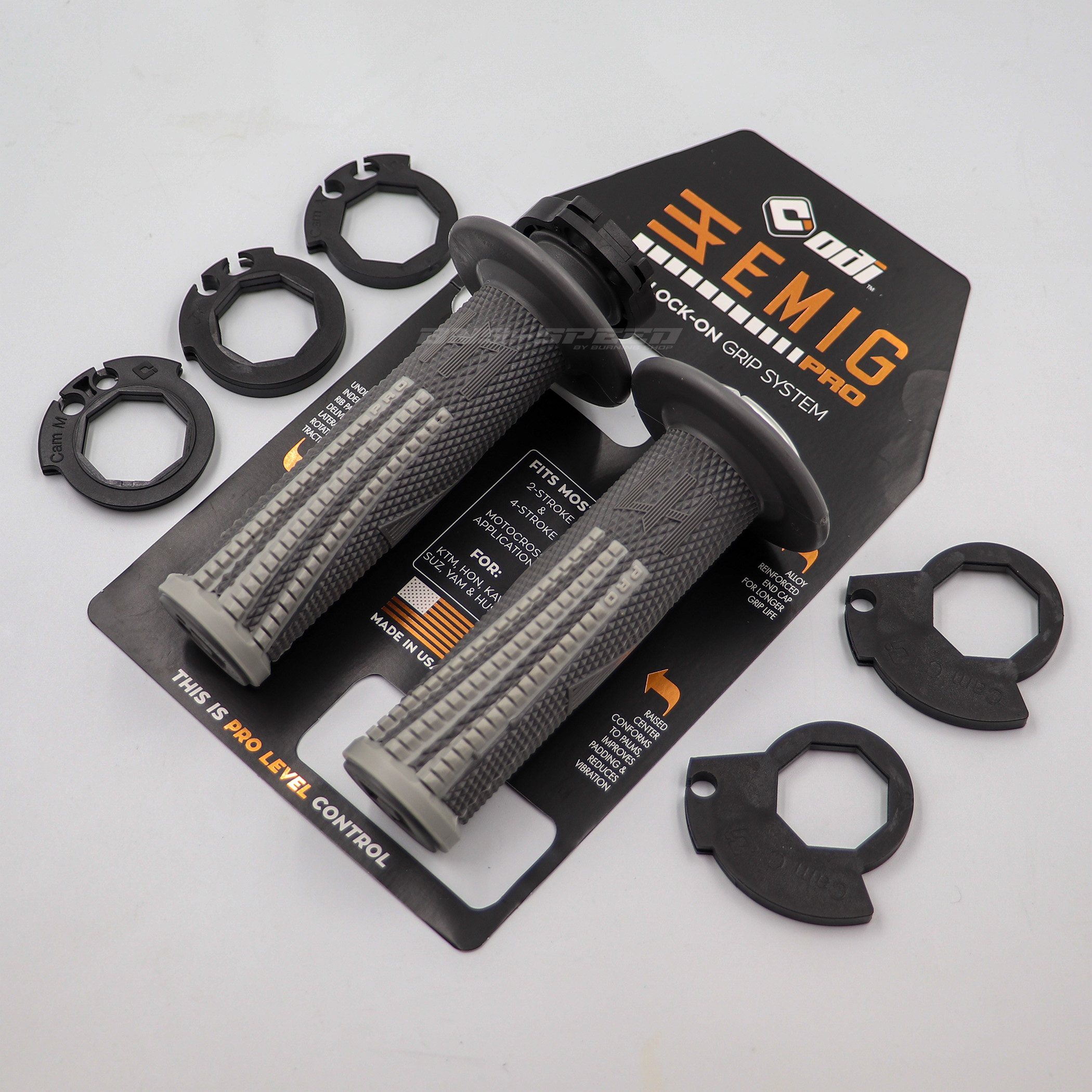 ปลอกแฮนด์ ODI Grip Emig Pro V2 Lock-On Gray