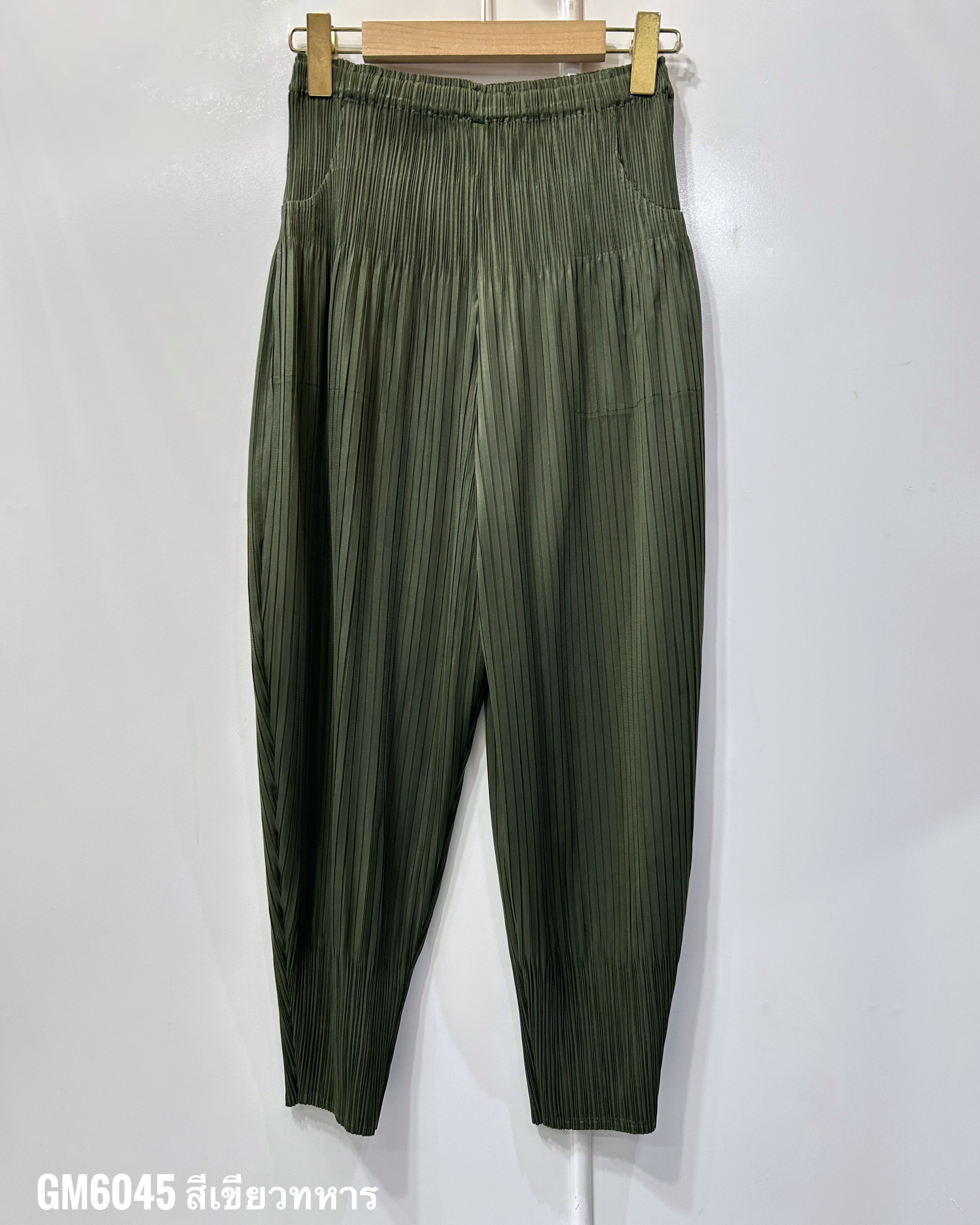 ยาว 34 นิ้ว 2MUAY รุ่น GM6045 กางเกงอัดพลีท FLUFFY PLEATED PANTS 31 สี FREE SIZE