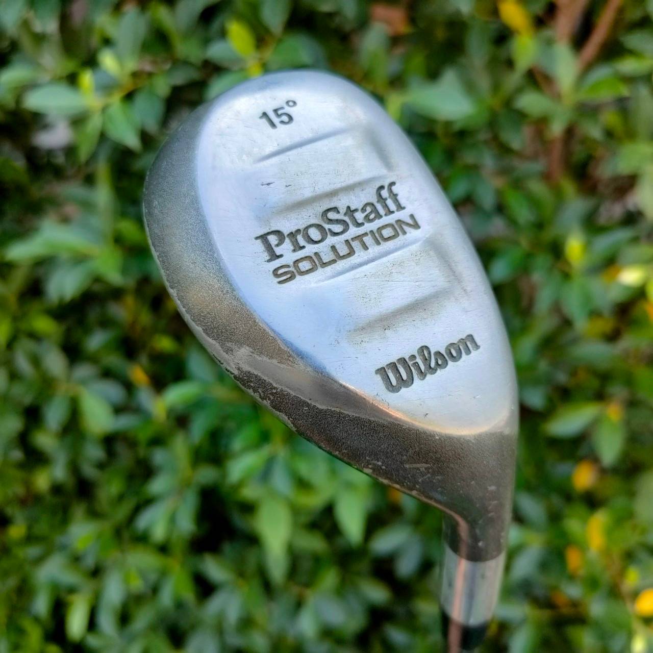 HYBRID WILSON PRO STAFF SOLUTION องศา 15 ก้าน UST FLEX R หัวซาลาเปาตีง่ายๆ หน้าสัมผัสดีมาก เหมาะกับ HYBRID ที่สุด ก้านดีมาก