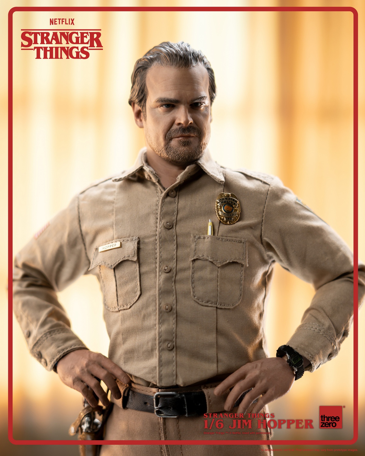 [สั่งจอง]Threezero 3Z05150W0 1/6 : Stranger Things - Jim Hopper (Season 1)