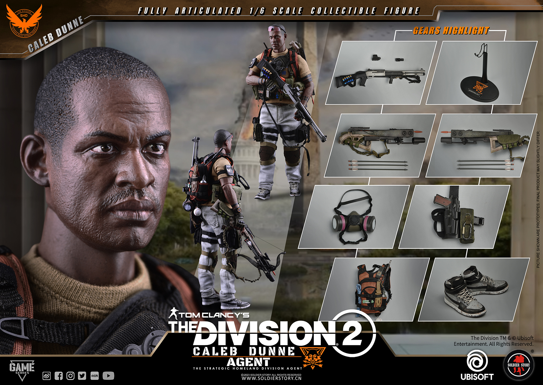 [สั่งจอง] SOLDIER STORY SSG-008 1/6 : Ubisoft The Division 2 Agent Caleb Dunne