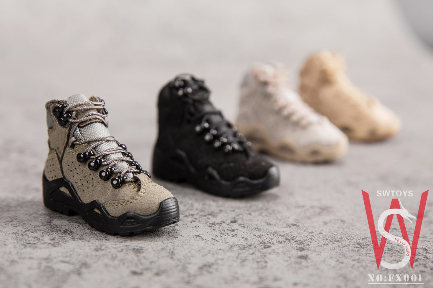 [สั่งจอง]SWtoys FX001 1/6 Mens Tactical Military Boots (Hollow/Solid)