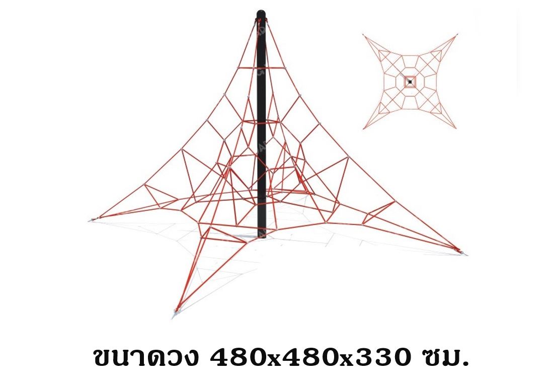 เครื่องเล่นสนามชุดใยแมงมุมปีนป่ายพีระมิด, ปีนป่ายเชือกสลิงลวด ของเล่นสนาม outdoorplayground
