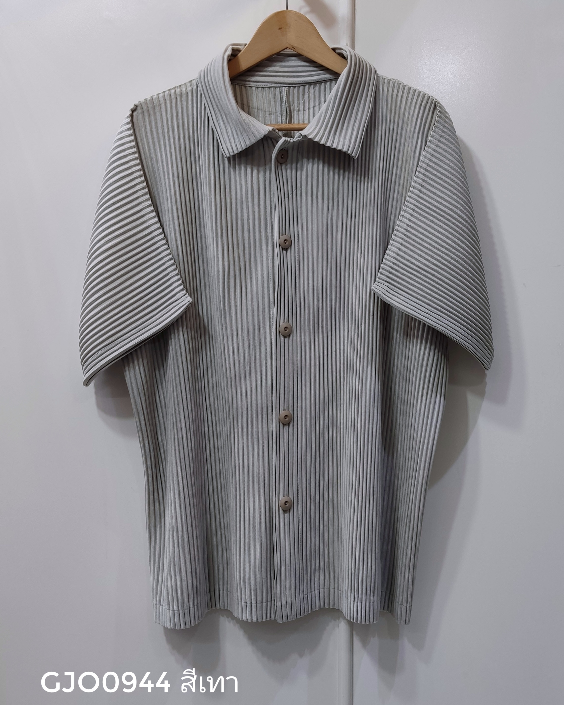 UNISEX 2MUAY รุ่น GM0944 เสื้ออัดพลีท THICK SHIRT PLEATED TOP 5 สี FREE SIZE