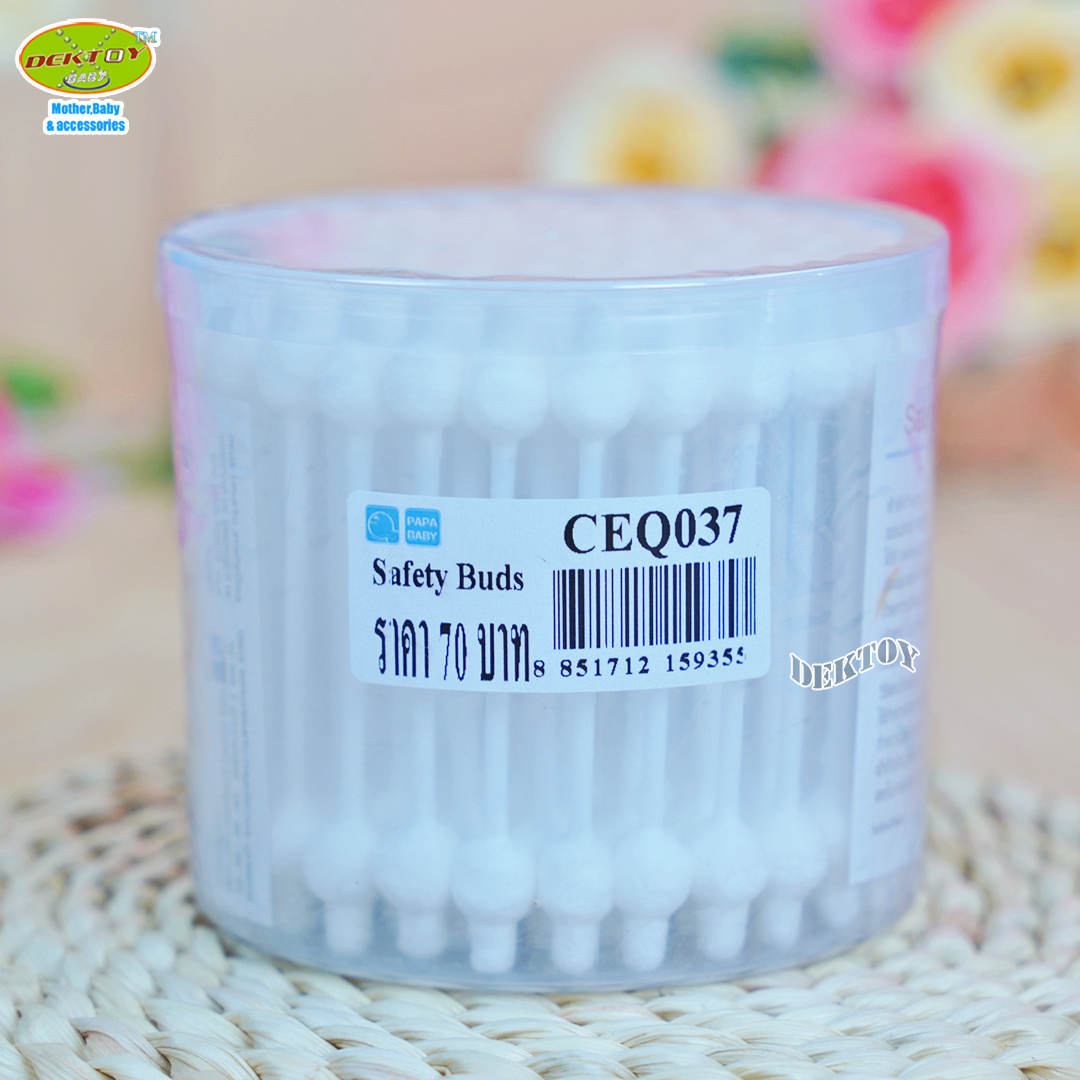 Papa ปาป้า สำลีก้านหัวโต หัวใหญ่75ก้าน CEQ-037