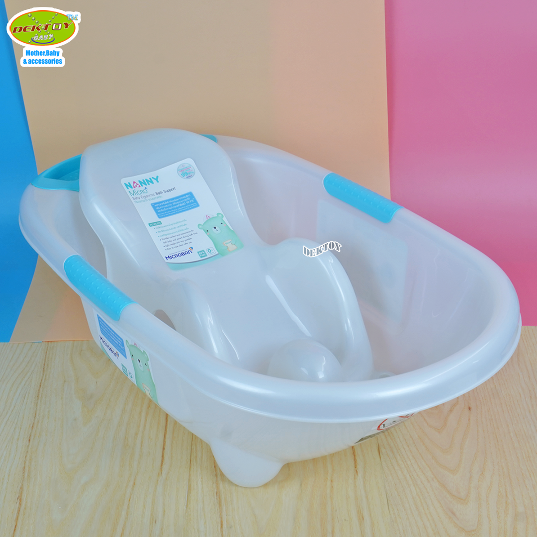 Nanny Micro+ อ่างอาบน้ำเด็กแนนนี่ รุ่น Mojito มี MicrobanⓇ ป้องกันแบคทีเรีย n273MI