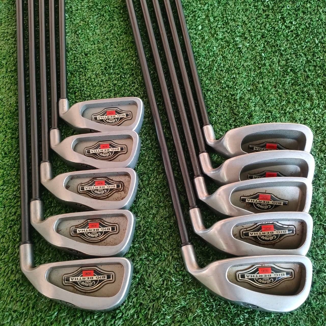 🏌️ ชุดเหล็ก CALLAWAY BIG BERTHA มีเหล็ก 3-9 เเละ PW SW LW ก้าน RCH 96 FLEX FIRM ไม้กอล์ฟมือสอง ของแท้ BY NakaraLuxurious