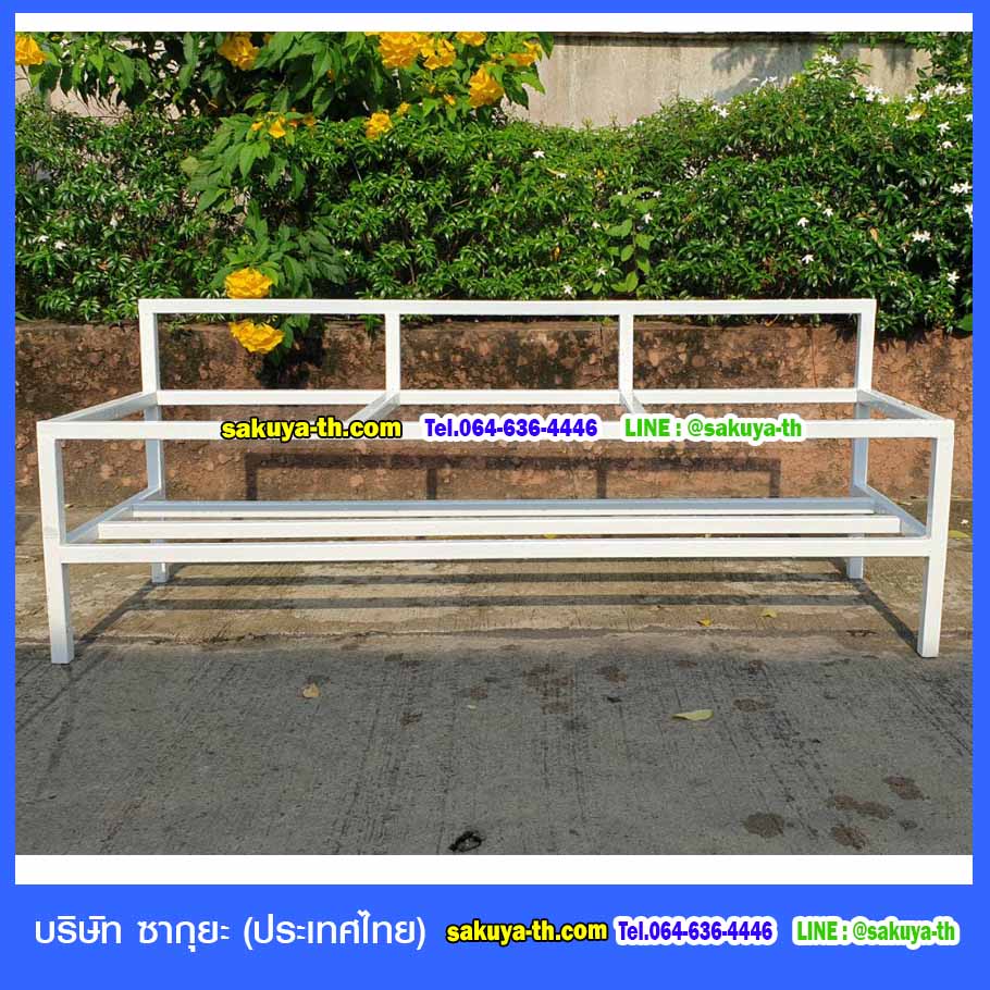 ที่วางถังขยะ 60 ลิตร 3 ช่อง ไม่มีป้ายแผงหลัง