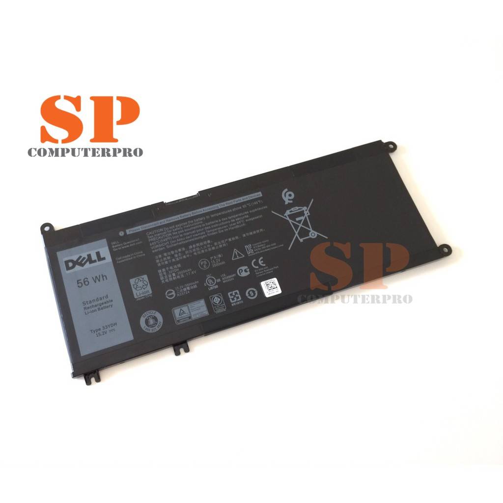 DELL Battery แบตเตอรี่ของแท้ DELL Inspiron 7577 7588 7778 7779 7559 7570 7573 7773 Latitude 3480 3580 3490 MODEL:33YDH