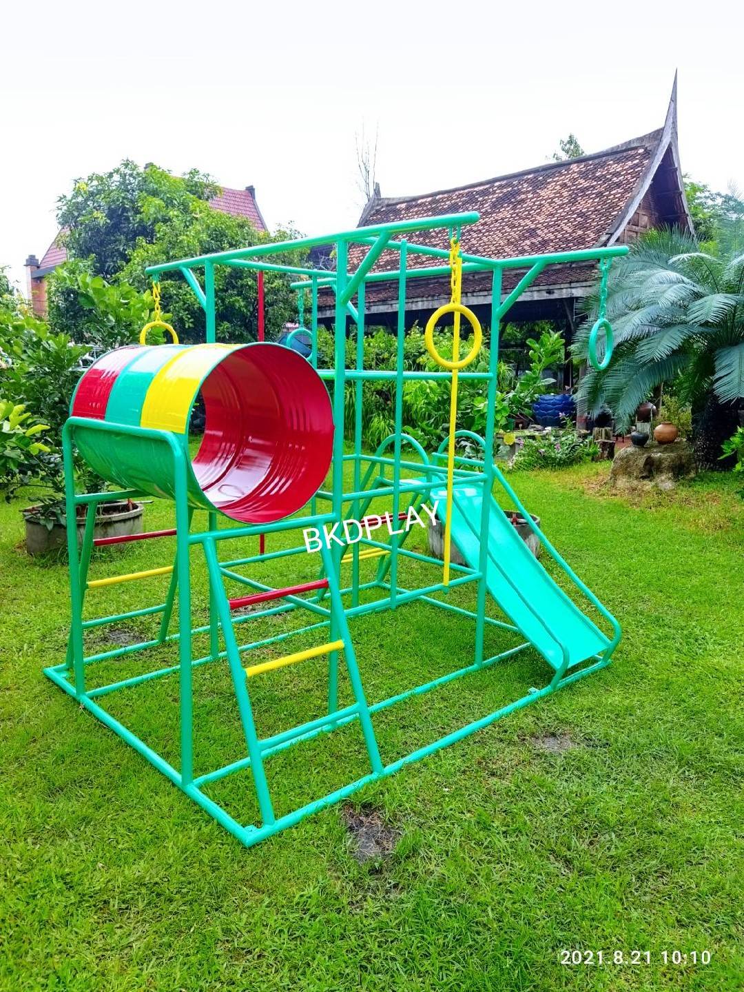 ชุดรวมA เครื่องเล่นสนามกลางแจ้ง เครื่องเล่นสนามเหล็ก ประกอบด้วยสไลเดอร์ชิงช้าปีนป่ายบาร์โหน อุโมงค์ลอด OutdoorPlayground,ผลิตเครื่องเล่นสนาม,สนามเด็กเล่น,เครื่องเล่นงบสพฐ.ประชารัฐ ราคาโรงงาน