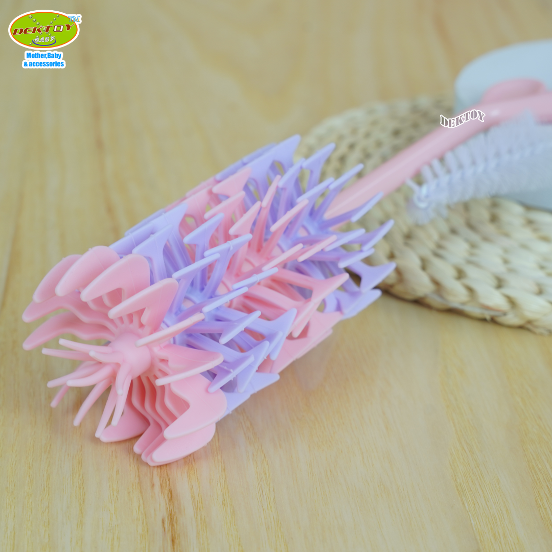 Gracekids เกรซคิดส์ แปรงล้างขวดนมซิลิโคน ไลแลค