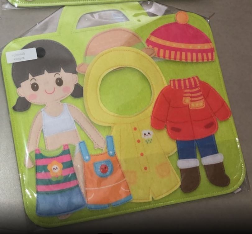 หนูน้อยแต่งตัว - ฤดูกาล ของเล่นเสริมพัฒนาการ ,ของเล่นเสริมทักษะ,ของเล่นเด็ก, สื่อการสอนอนุบาล