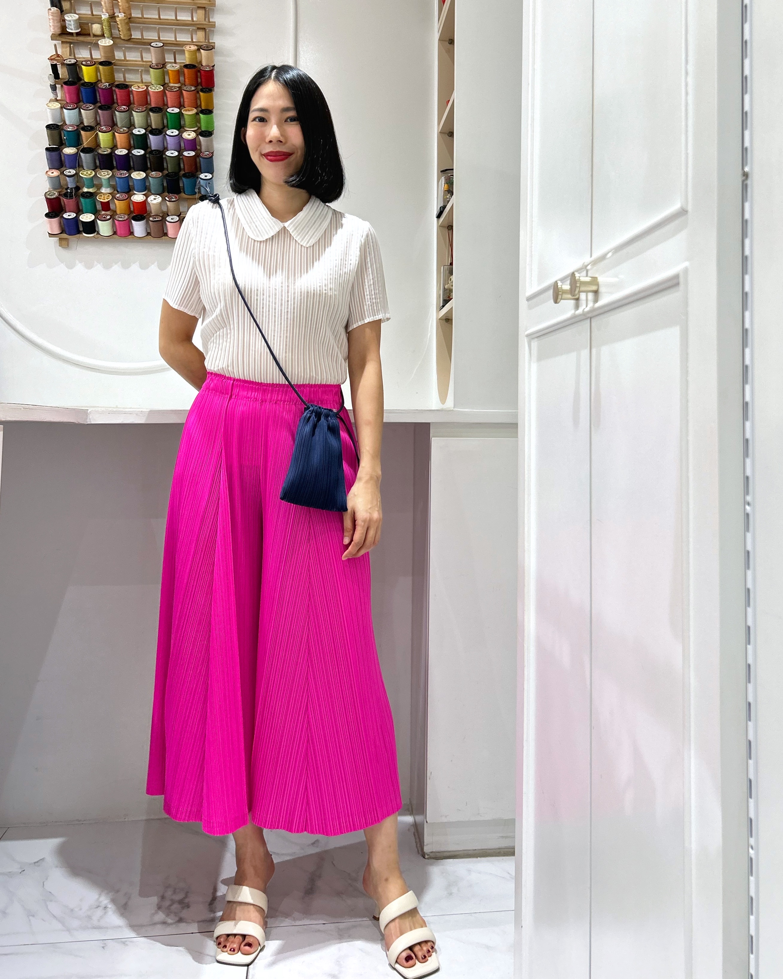 2MUAY รุ่น GJO998 กระเป๋าอัดพลีท PETITE PLEATED BAG 7 สี FREE SIZE